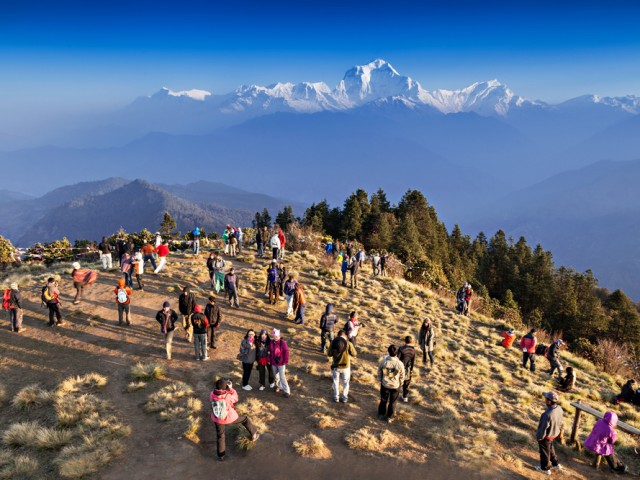 View of Annapurna I from Poon Hill