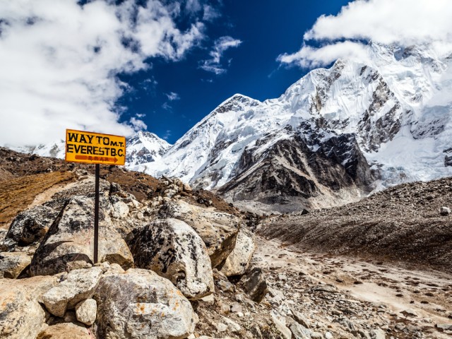 Signpost Everest Base Camp