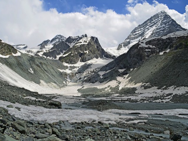 Kolahoi Peak and Glacier