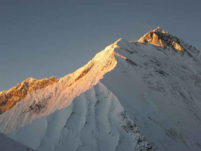 Lhotse Shar in the Foreground & Everest