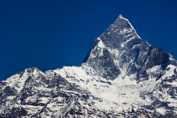 Mount Machhapuchchhre, known as Fishtail peak in Nepal