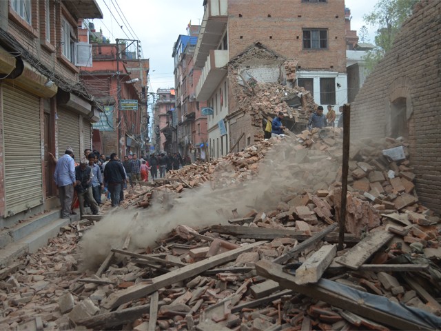Damage in Thamel