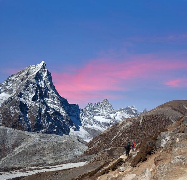 Everest Base Camp in Sagarmatha National Park, Nepal Himalayas